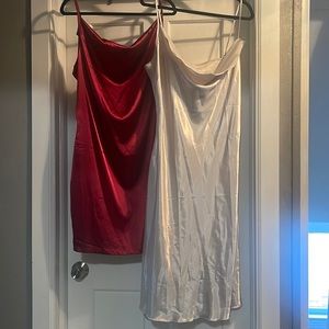 SHEIN Satin Slip Dresses (2 for $22)